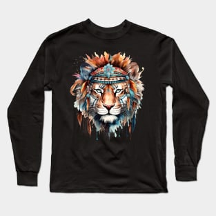 Watercolor Boho Tiger #1 Long Sleeve T-Shirt